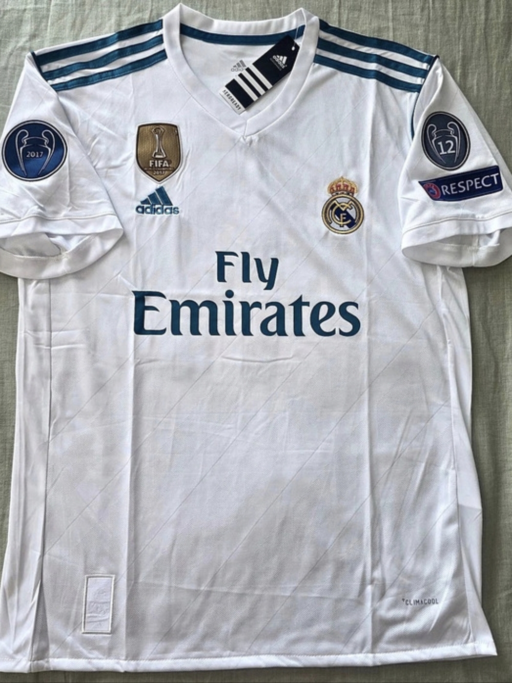 Real Madrid Home Jersey 2017/2018 White & Blue
